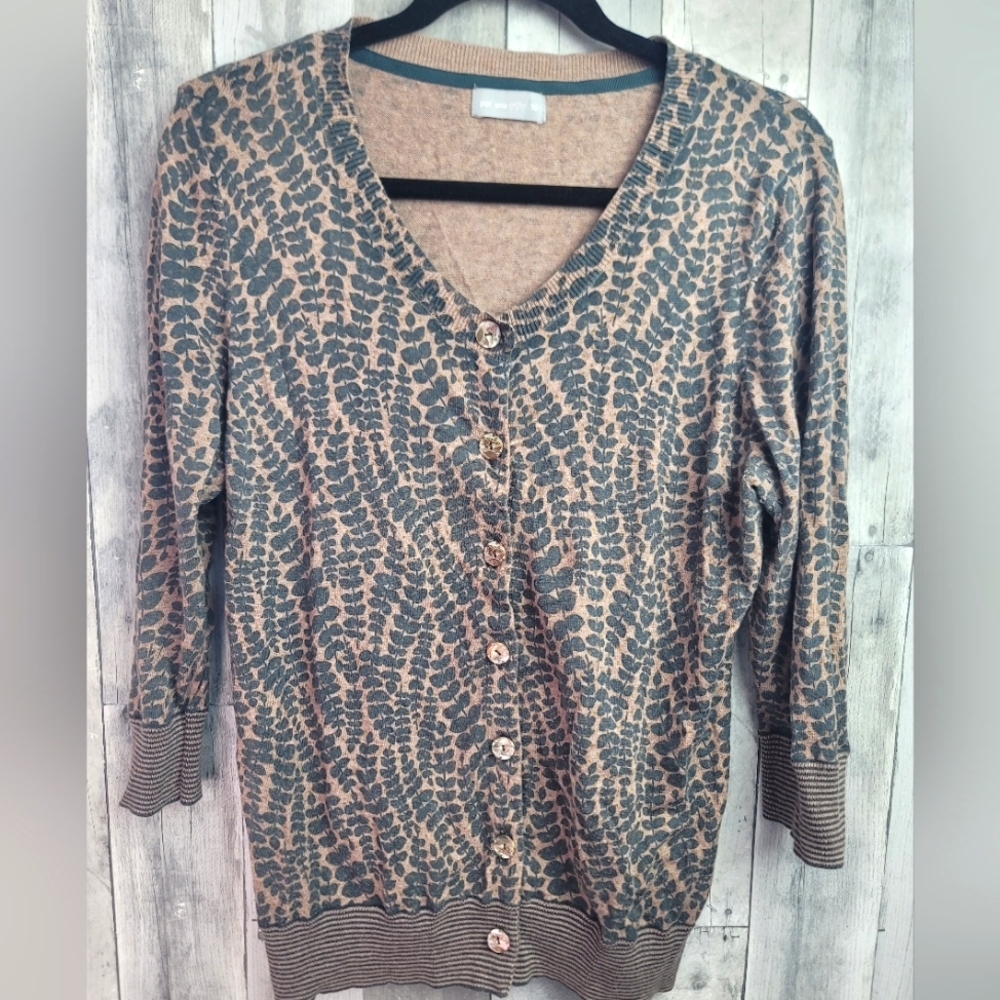 Per Una Fern Print Cardigan 16
